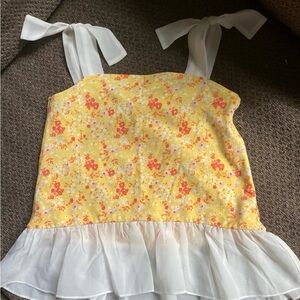 Matilda Jane Floral Yellow and White Top